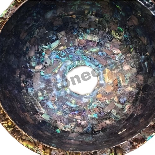 Buy Stone Sink,Marble Pauashell Stone Sink Stone, Bathroom Sink, Bathroom Vanity - Picture 2 of 4
