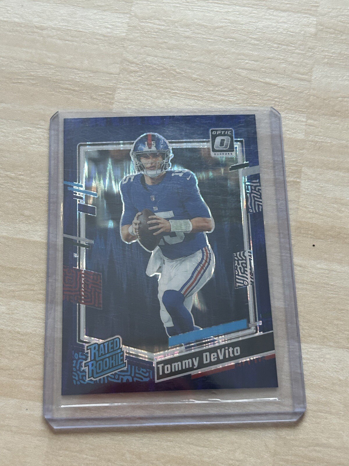 2023 Panini Donruss Optic - Rated Rookie Tommy DeVito #280 Purple Shock Prizm...