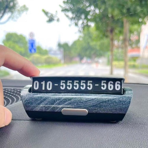 Car Phone Number Recorder' Temporary Parking Number For Automobiles Plate X S3N9 - Picture 2 of 17