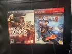 LOT OF 2 Medal of Honor: Warfighter [NEW Sealed]+ UNCHARTED 2 [USE] Sleeve (PS3)