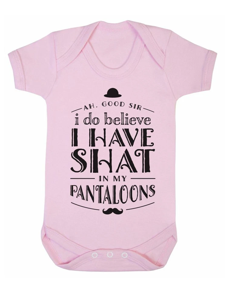 ART HUSTLE Ah Good Sir I Do Believe I Have Shat In My Pantaloons Short Sleeve Bodysuit