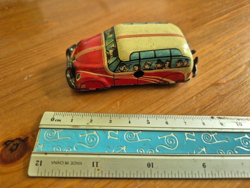 HUKI HK-405, Blech-Bus ,mit Uhrwerkmotor, Made in U.S.-Zone Germany