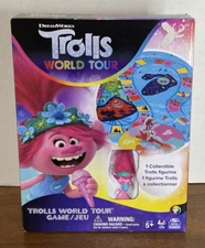 Spin Master DreamWorks Trolls World Tour Game & 1 Collectible Figurine Age 5 Up