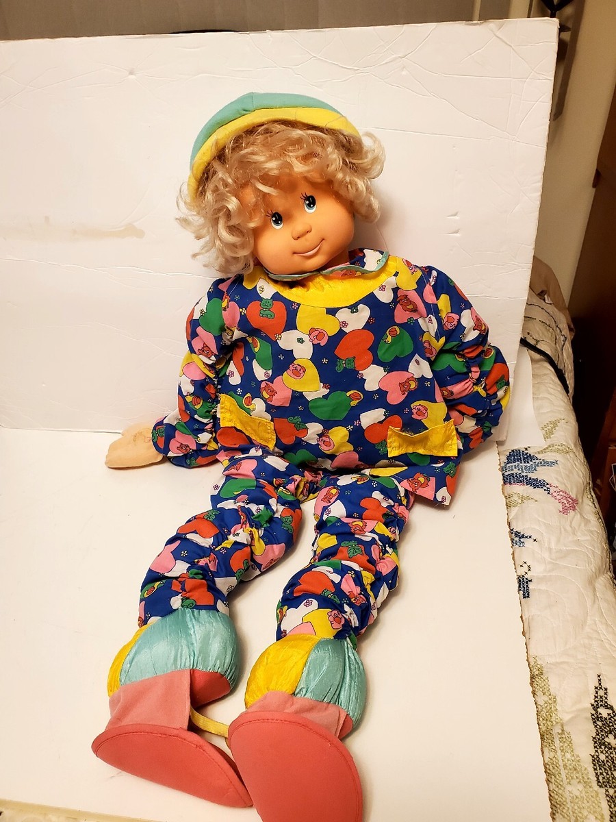 Poupée ancienne Suzie extensible double face éveillée sommeil 44