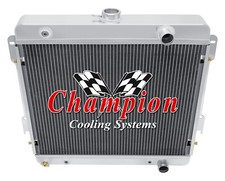 Wr Champion 2 Row All Aluminum Radiator For 1975 - 1978 Plymouth Pb200 L6 Engine