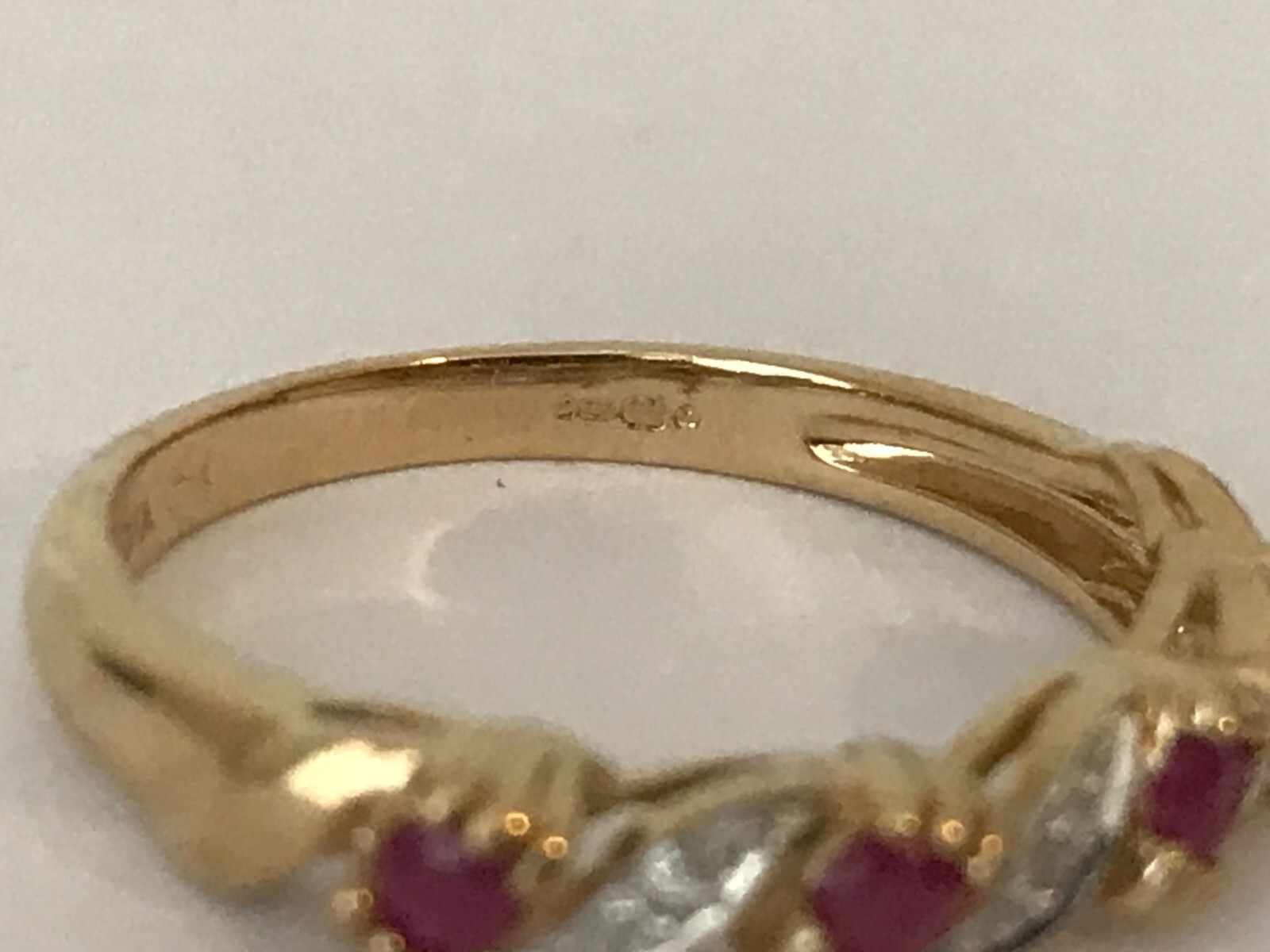 Ruby and Diamond Ring 9ct Gold Ruby and Diamond H… - image 16