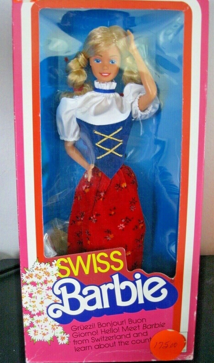 Mattel ~ 1983 ~ Beautiful Swiss Barbie Doll ~ #7541~ 