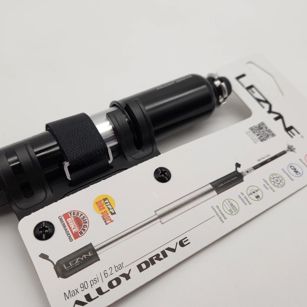 Lezyne ABS Alloy Drive Small Bike Hand Pump Frame Mount Black/Polished Silver