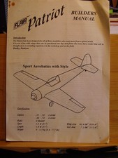 MODEL AIRCRAFT BUILDERS MANUAL FOR FLAIR PATRIOT ON A4 SPORT AEROBATICS