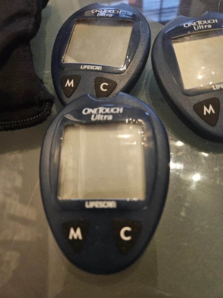 3 × One Touch Ultra y estuche - Sistema de monitoreo de glucosa en sangre