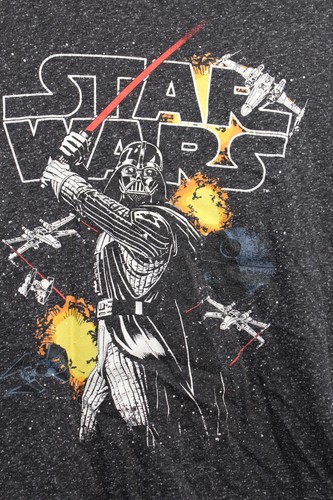 Star Wars Boys Space-Dye Graphic Tee Shirt Size Large Kids - Picture 3 of 7
