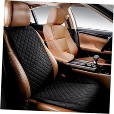 Faux Suede Front Car Seat Cover Durable, Non-Slip Seat Protector BLACK WS SU