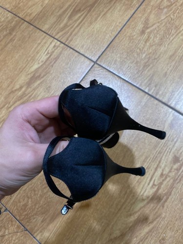 DOLCE & GABBANA shoe sandals Black crystal platforms high heels 37 SunFaded Y2K - Picture 14 of 14
