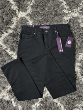 NWT Gloria Vanderbilt Amanda Jeans Womens 6P Petite Black High Rise Straight Leg