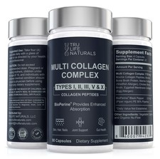 Multi Collagen Complex 5 Types Types I, II, III, V  X  Skin,nails, Hair