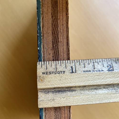 Guerriero asiatico rilievo blocco legno 9x6” lino taglio verde intagliato targa arte rettangolo - Foto 13 di 13