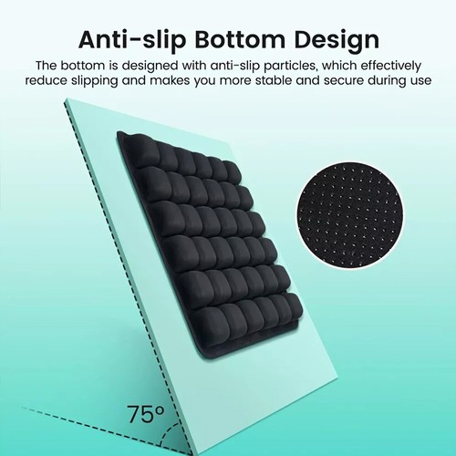 3D Air Cell Inflatable Seat Cushion Travel Office Car Wheelchair Seat Cushion - Picture 11 of 17