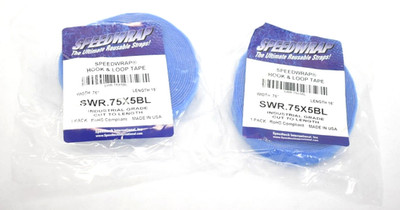 Speedwrap Hook & Loop Tape SWR.75x5BL Industrial Grade Cut to Length 2 Pack