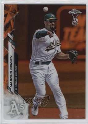 2020 Topps Chrome Ben Baller Edition Orange Refractor 2/25 Marcus Semien 19y5