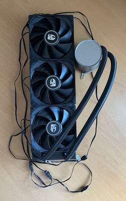 DeepCool 360mm AIO Liquid CPU Cooler Black, 3x120mm Fans LGA1700