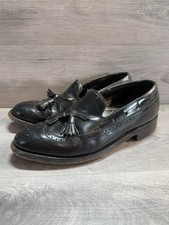 Florsheim Imperial Oxford Wingtip Tassel SlipOn Black Size 8.5D 317703