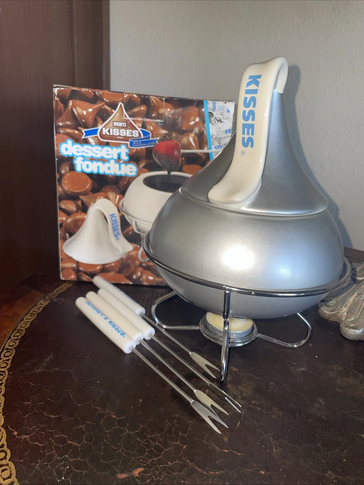 Vintage Hershey's Kisses Dessert Fondue Set Doubles as a Candy Dish Never Used