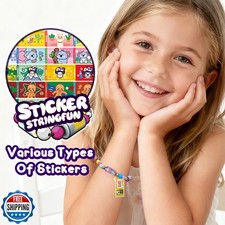 Creative Sticky Rolls Bracelet Making Kit for Kids   80 Reusable Stickers, DI...