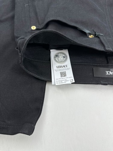 Versace Medusa Herren Slim Fit Jeans Schwarz - 32x32 - Bild 12 von 17