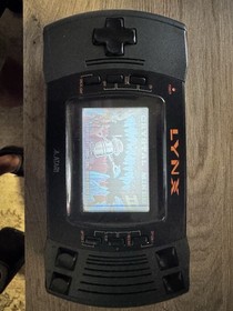 Atari Lynx 2 Black Handheld Console with Backlight & Headphone Jack + 2 Games