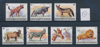 LS95324 Burundi wildlife animals fine lot used