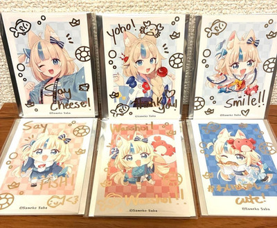 Sameko Saba Trading Instant Photo Cards Set of 6 NEW Sea God Festival New FS