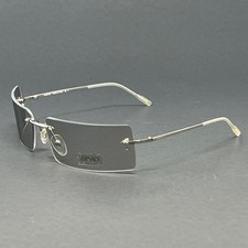 Vintage Gianni Versace Sunglasses Silver Rimless Frame Mod.N35 Col.26M Italy