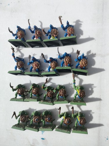 19x Warhammer Fantasy Battle 5th Edition 1996 Lizardmen Saurus Warriors Plastic - Picture 2 of 3