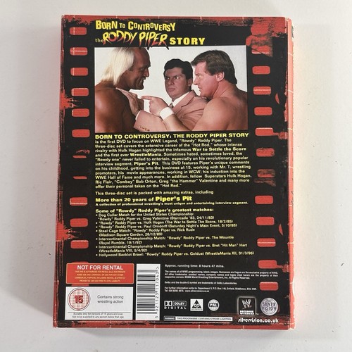 WWE Born To Controversy - The Roddy Piper Story (DVD, 2008) Wrestling Biography - Picture 7 of 11