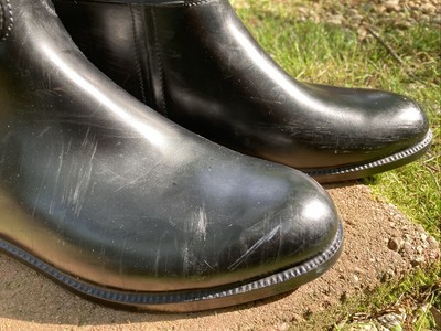 Bottes Aigle D'Équitation Saumur - Femme - Taille UK 6 - Caoutchouc Noir - Made In France