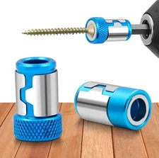 3pcs Magnetic Screwdriver Bit Ring – Alloy Strong Magnetizer Drill Bit Holder