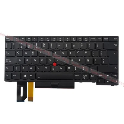 TABLEKINGDE Spanisch Backlit Tastatur für Thinkpad E480/E485/E490/E495/T480s/T490/T495
