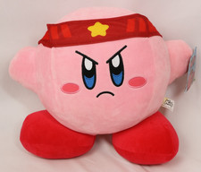 Kirby Ninja 12 Inch Plush Toy with Tag has imperfection / discolored tags READ 