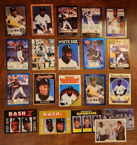 Bo Jackson ÉNORME LOT RARE DE 120 CARTES 🏈⚾️ Raiders Royals White Sox Auburn - Photo 9 sur 12