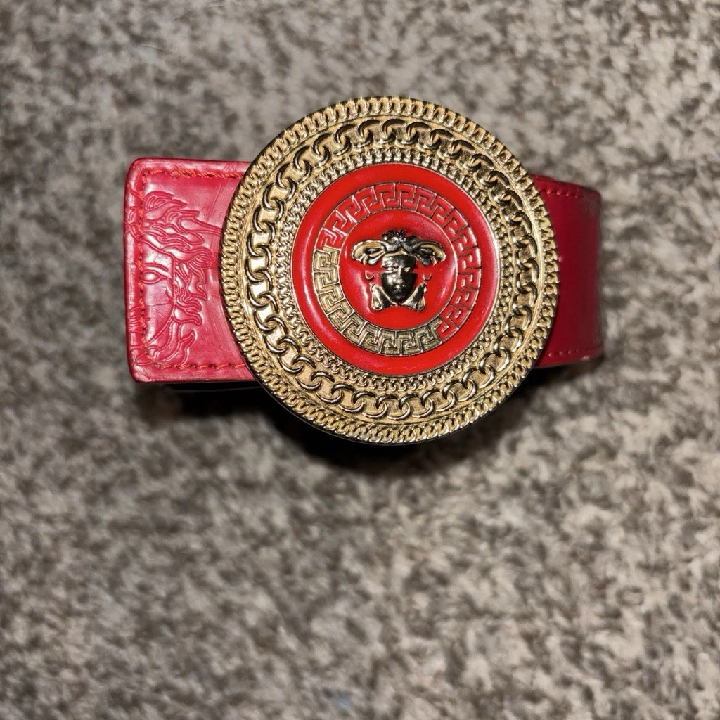 Versace Red Belts for Men for sale - eBay display picture 2
