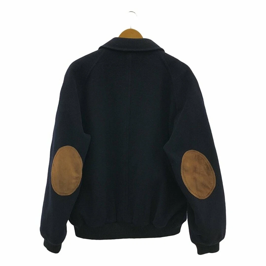 Gucci Giacca Vintage Lana Gomito Patch Zip 50 Navy Uomo Usata KLDR 0