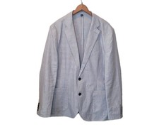 J Crew Thompson Linen Cotton Gray Unstructured Two Button Blazer Suit Jacket 40