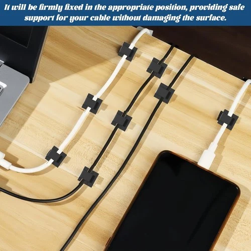 50 Pcs Cable Tidy Clips for Cable Management - Self-Adhesive Wire Clips for Car - Picture 6 of 6