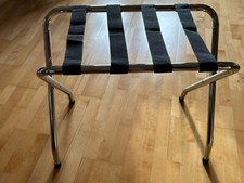 Gepäckablage Kofferständer Kofferablage klappbar aus Metall in Chrom max. 30 kg
