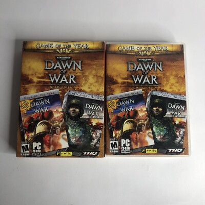 Warhammer 40K Dawn of War Gold Edition by Relic, PC, 2004 All discs and manual