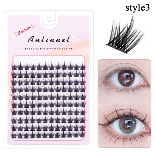 5D Mink Manga Lashes Individual Eyelashes Mix Clusters Eyelash Eyelash Grafting - Imagen 21 de 22