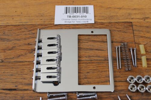 Juego de herrajes cromados Fender/Gotoh Humbucker Telecaster moderno GTC302 con sintonizadores - Imagen 2 de 7