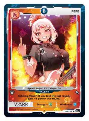 Sleeved VCard Talents (Holo Included) | Rising Stars  - Read Description!