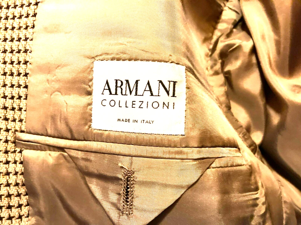 Usado, ARMANI COLLECTION, JAQUETA ESPORTIVA ITALIANA 40R, LÃ/CASHMERE, PRETO/CASTANHO - Imagem 4 de 4