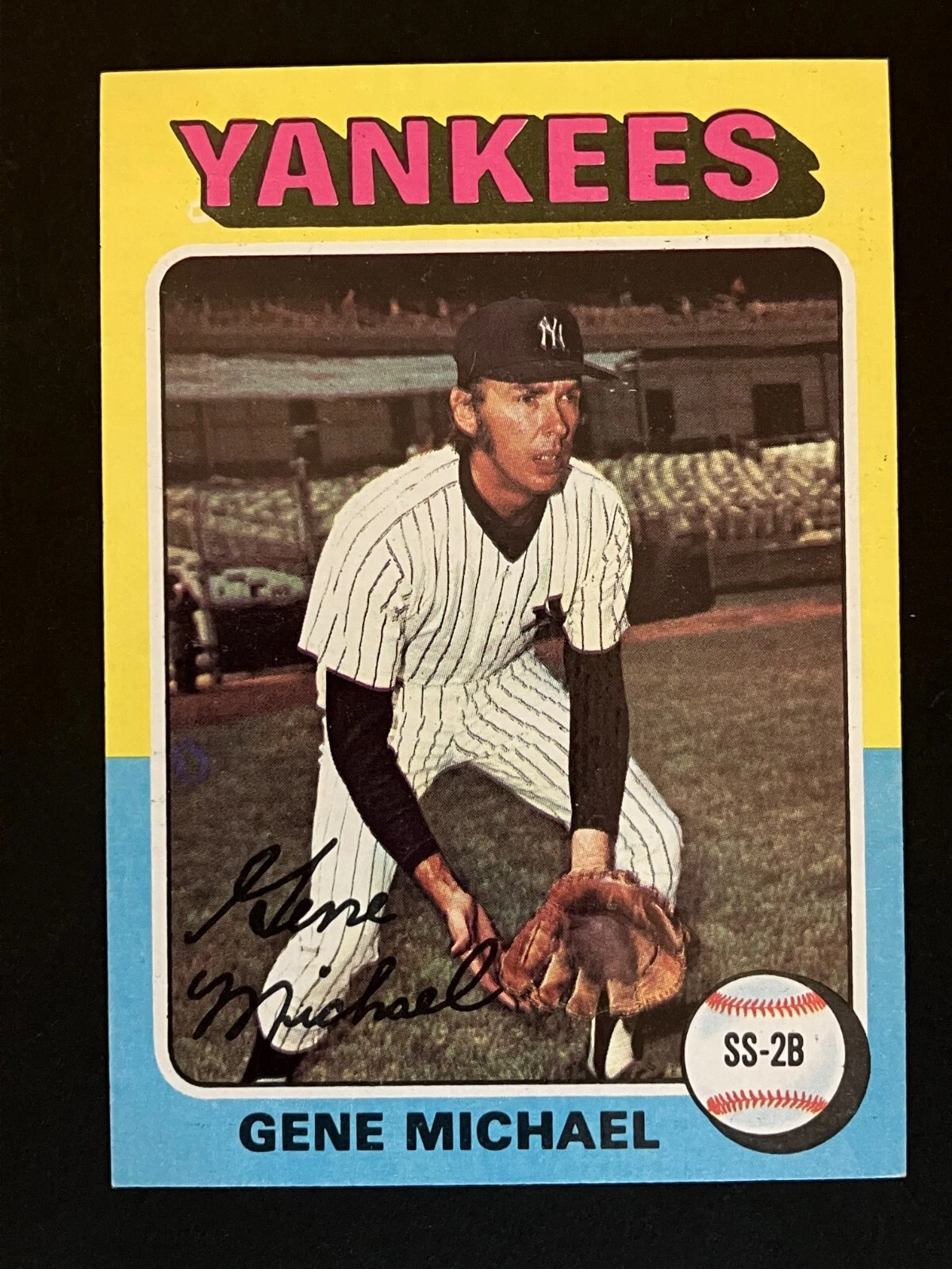 1975 TOPPS MINI HI-GRADE SET BREAK - GENE MICHAEL - CARD #608 - YANKEES - NM
